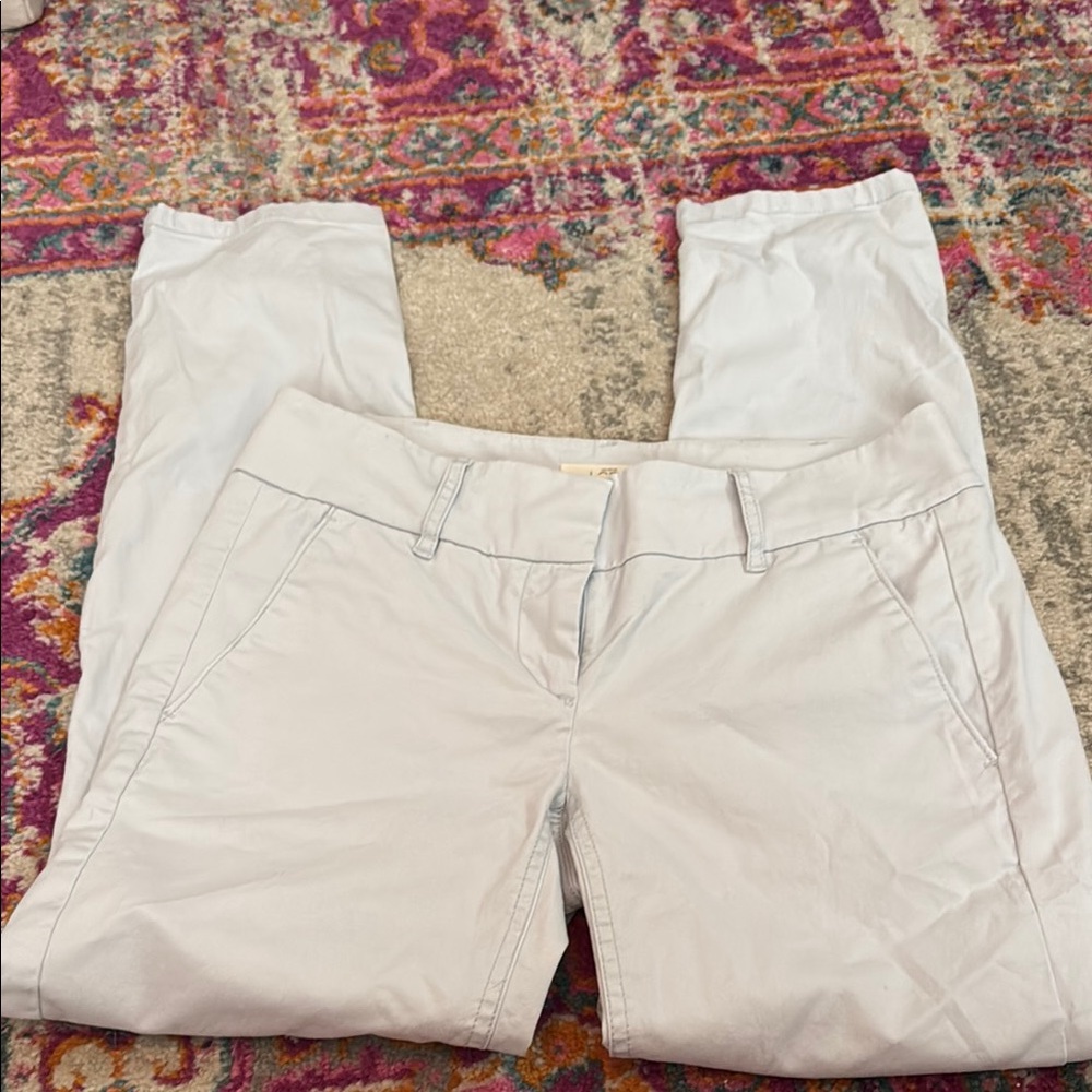 ANN TAYLOR LOFT Marisa Pale Blue Cropped Pants
